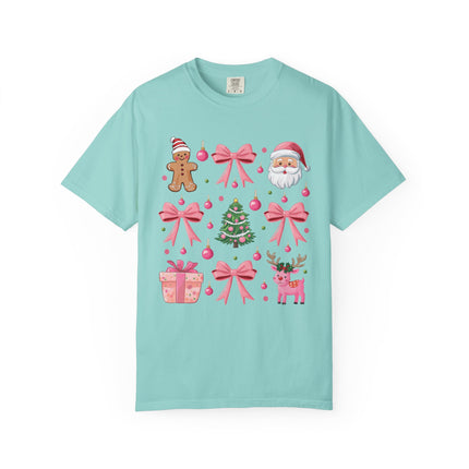 Pink Christmas Icons Tee