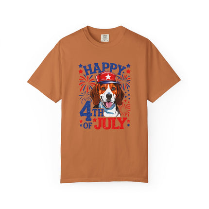 Beagle Fireworks 4th of July Tee