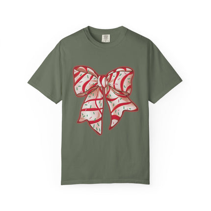Candy Ribbon Christmas Bow Tee