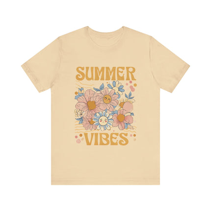 Smiley Floral Summer Vibes Tee