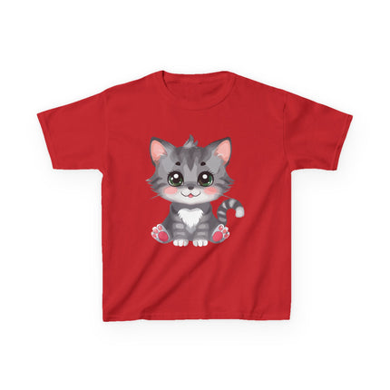 Cute Gray Kitten Kids T-Shirt