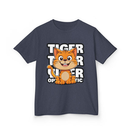 Tiger Optimistic Cat Kids T-Shirt