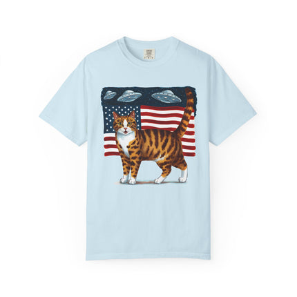 Cosmic Patriot Cat Tee