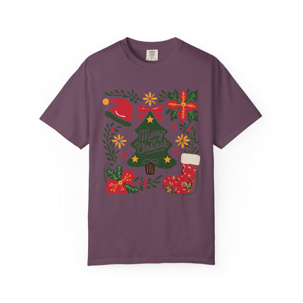 Floral Christmas Charm Tee