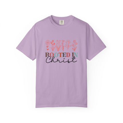 Rooted in Christ Floral Tee