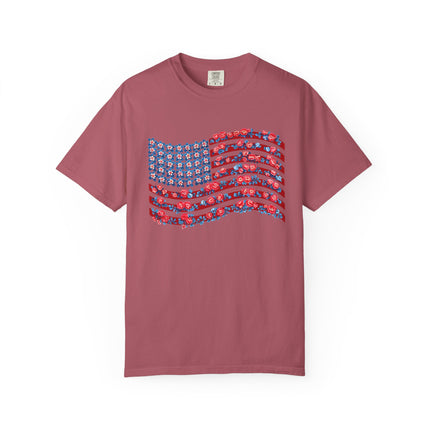 Floral Flag Waves Tee