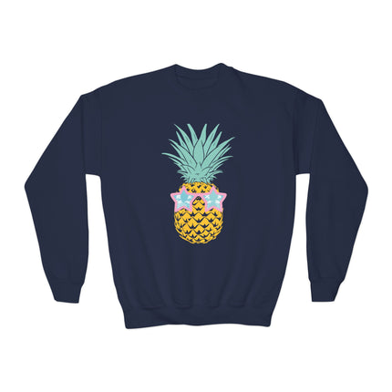 Star Shades Pineapple Youth Sweatshirt