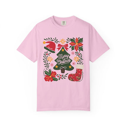 Floral Christmas Charm Tee