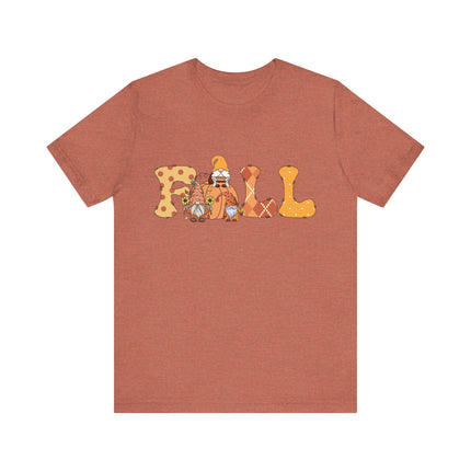 Fall Gnomes Letter Tee