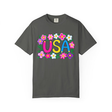 Floral USA Bloom Tee