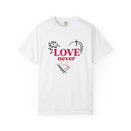Love Never Fails Heart Tee