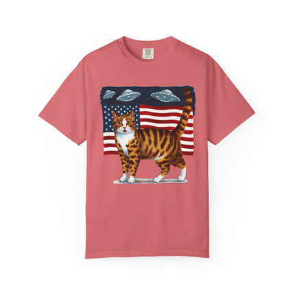 Cosmic Patriot Cat Tee