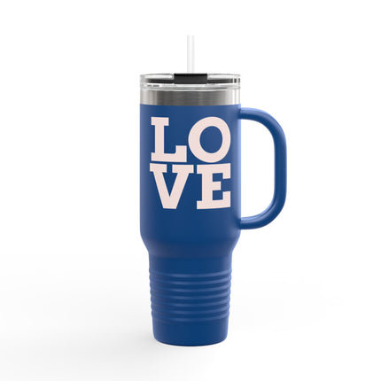 Minimalist LOVE Insulated Travel Mug – 40oz