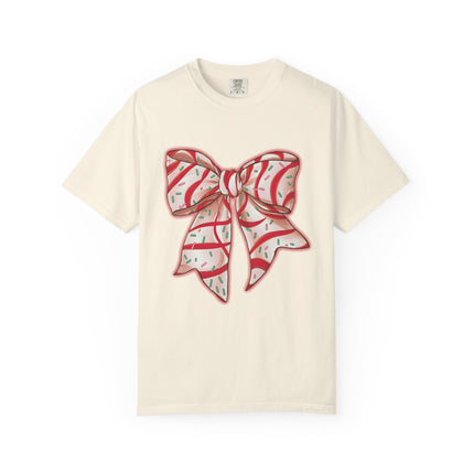 Candy Ribbon Christmas Bow Tee