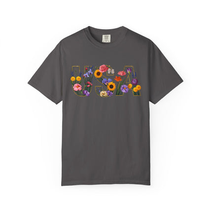 Floral Freedom USA Tee
