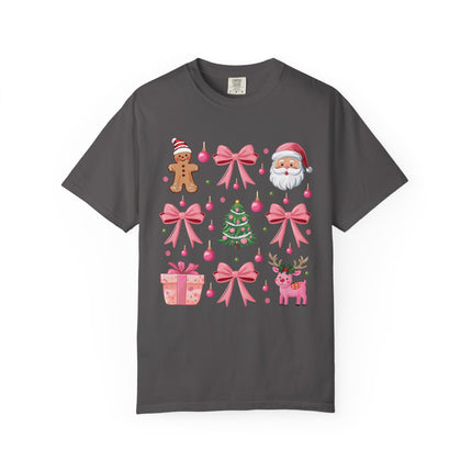 Pink Christmas Icons Tee