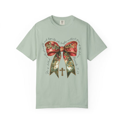 Proverbs 31 Bow Christmas Tee