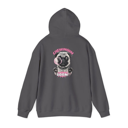 Pug Chewing Gum Boom Hoodie