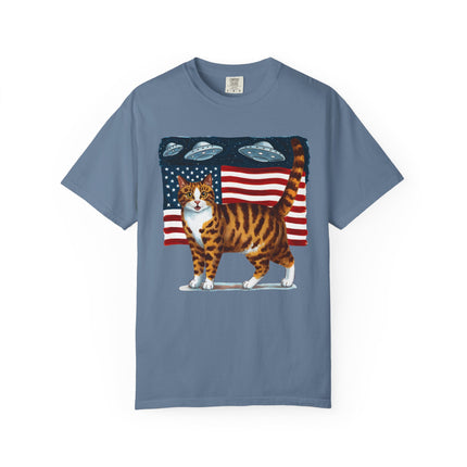 Cosmic Patriot Cat Tee