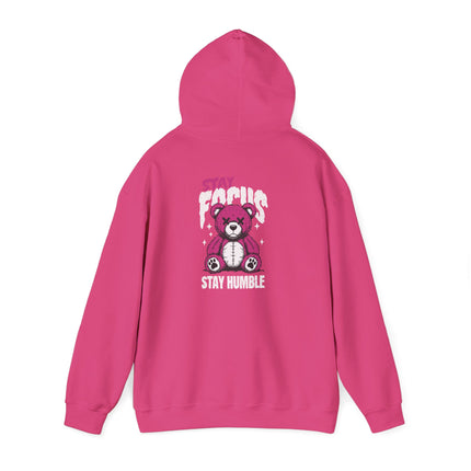 Stay Focus Stay Humble Bear Hoodie