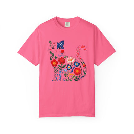 Floral Americana Cat Tee