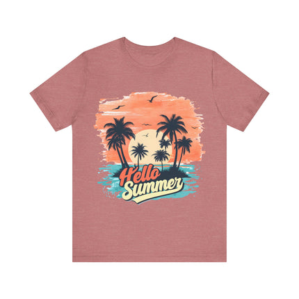 Hello Summer Sunset Tee