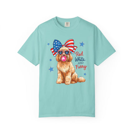 Red, White & Furry Tee
