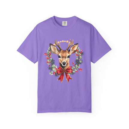 Rustic Reindeer Wreath Tee