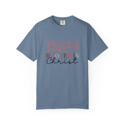 Rooted in Christ Floral Tee