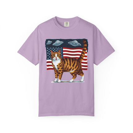 Cosmic Patriot Cat Tee