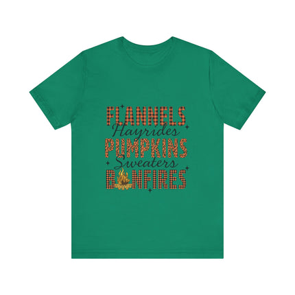 Fall Checklist Bonfire Tee