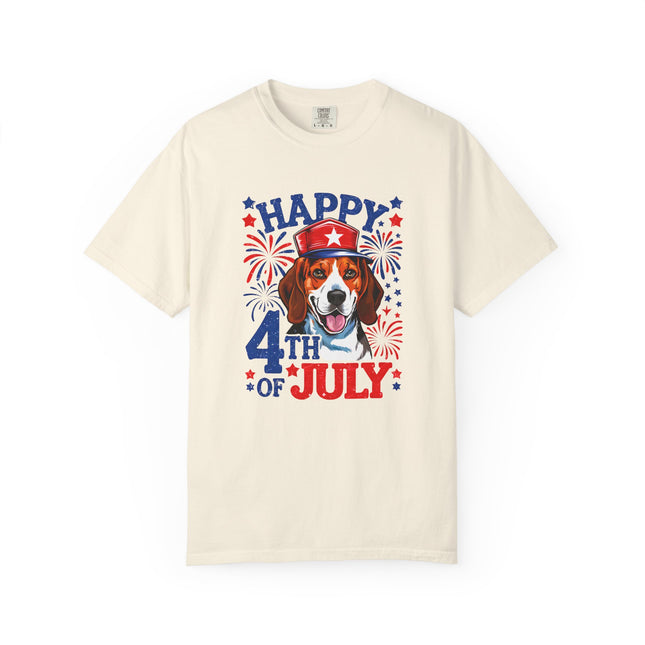 Beagle Fireworks 4th of July Tee