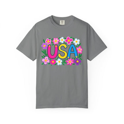 Floral USA Bloom Tee