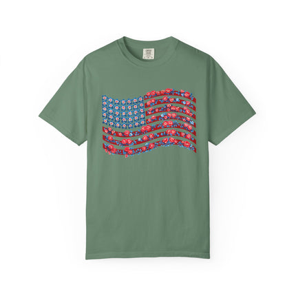 Floral Flag Waves Tee