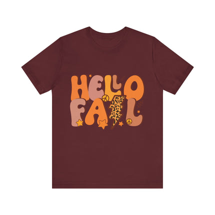Hello Fall Leopard Bolt Tee