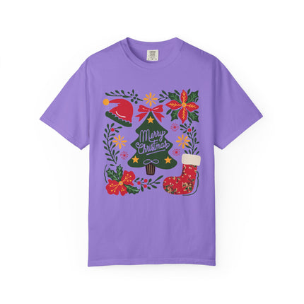 Floral Christmas Charm Tee