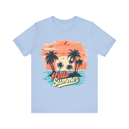 Hello Summer Sunset Tee