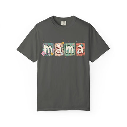 Floral Block Mama Tee