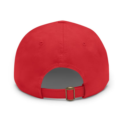 Never Look Back Leather Patch Dad Hat