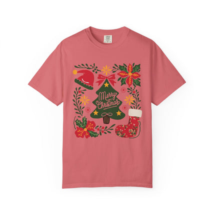 Floral Christmas Charm Tee