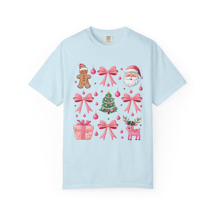 Pink Christmas Icons Tee
