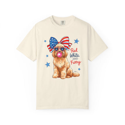 Red, White & Furry Tee
