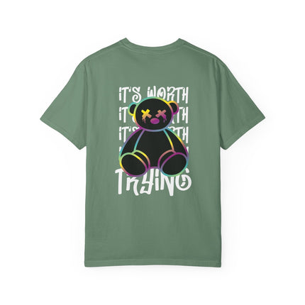Worth Trying Neon Teddy Tee