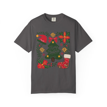 Floral Christmas Charm Tee