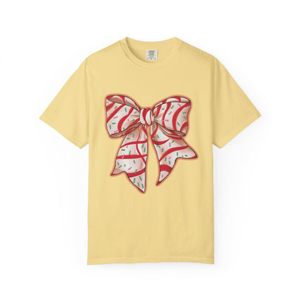Candy Ribbon Christmas Bow Tee