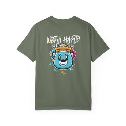 Work Hard Crowned Bear Tee
