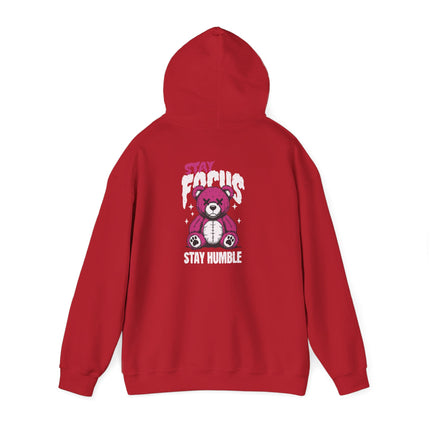 Stay Focus Stay Humble Bear Hoodie