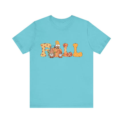 Fall Gnomes Letter Tee
