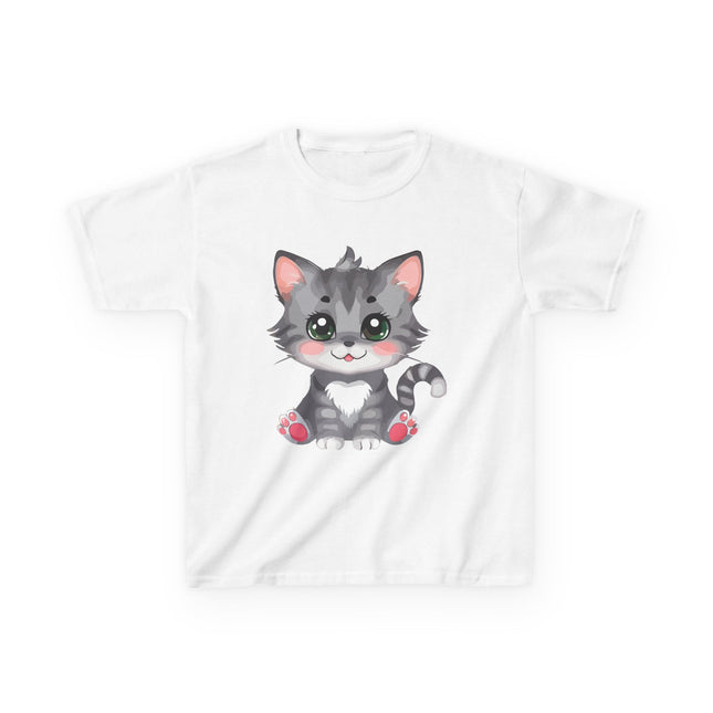 Cute Gray Kitten Kids T-Shirt