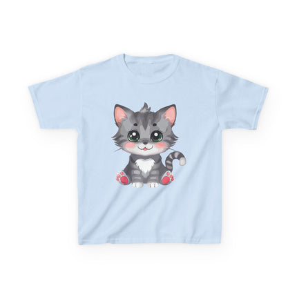 Cute Gray Kitten Kids T-Shirt